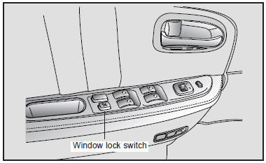 The drivers door has a master power window switch that controls all the windows