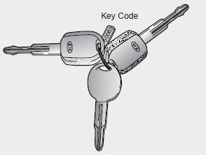The key code number is stamped on the plate attached to your key set. Should