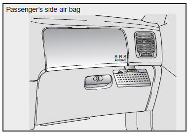 Passenger’s side air bag