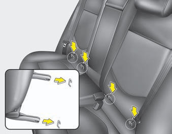 LATCH anchors have been provided in your vehicle. The LATCH anchors are located