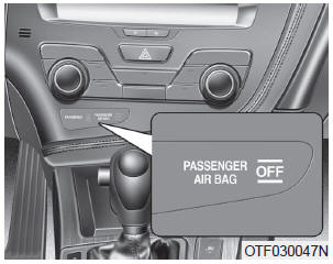 Your vehicle is equipped with an ODS in the front passenger's seat.