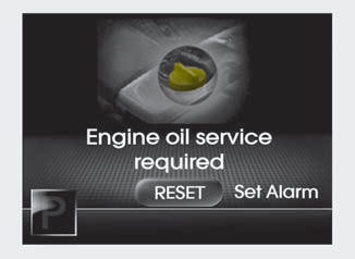 Engine Oil(Tire Rotation) Service Required