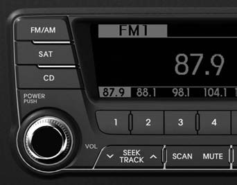 1. FM/AM Button The FM/AM button toggles between FM and AM. Listed below